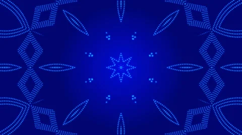 Blue abstract background, kaleidoscope, loop Stock Footage 55785501