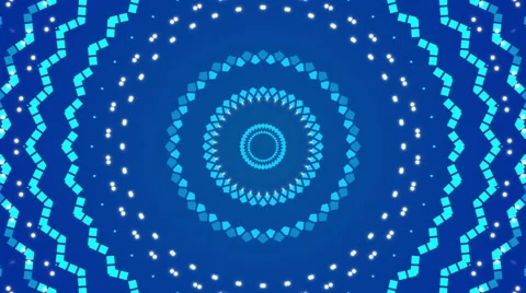 Blue abstract background, kaleidoscope, loop Stock Footage 56252948