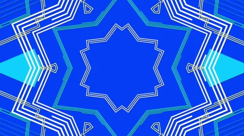 Blue abstract background, kaleidoscope, loop Stock Footage 56857651