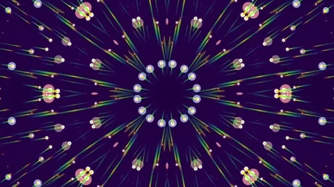 Blue Abstract Background. Kaleidoscope. Loop Stock Footage 73766166