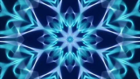 Blue abstract background, kaleidoscope, loop Stock Footage 152256046