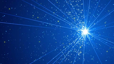 Blue abstract background, light and particle, loop Stock Footage 54562702