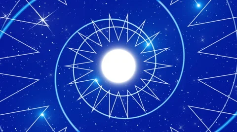 Blue abstract background, light and spiral, loop Stock Footage 54895181