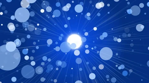 Blue abstract background, light and particles, loop Stock Footage 54956800