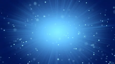 Blue abstract background light beams and particles Stock Footage 1100913
