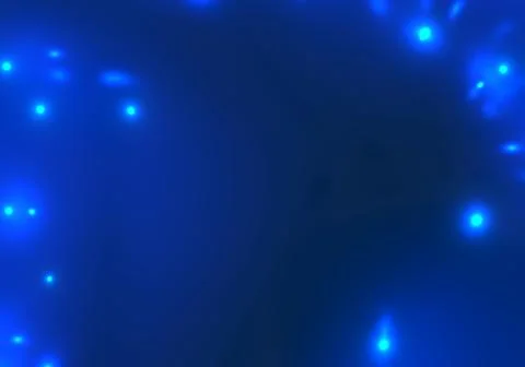 Blue abstract background - lights, glow and reflections Stock Illustration