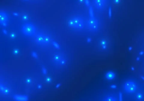 Blue abstract background - lights, glow and reflections Stock Illustration