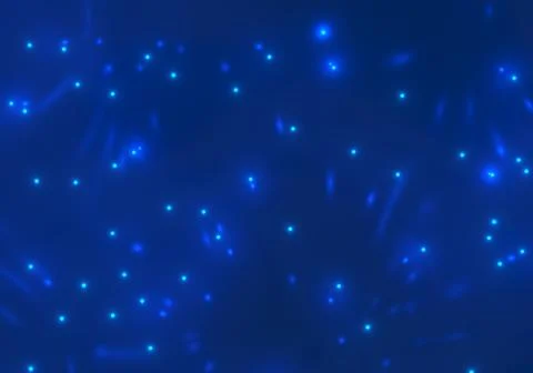 Blue abstract background - lights, glow and reflections Stock Illustration