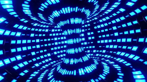 Blue abstract background with many square shapes. Infinitely looped animation Stock-Footage 259382833