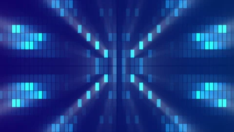 Blue abstract background, motion and flashing rectangles, loop Stock Footage 88294285