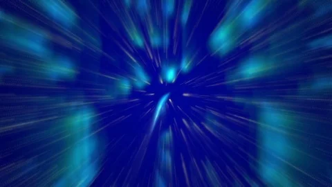 Blue abstract background, motion light, loop Stock Footage 81500854