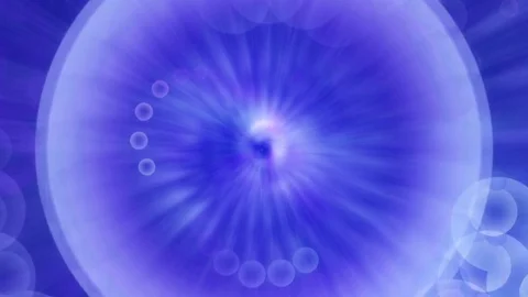 Blue abstract background, motion light and particles, loop Stock Footage 81500891