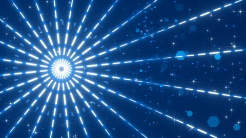 Blue abstract background, motion light and particles, loop Stock Footage 95072415