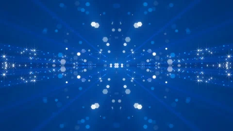 Blue abstract background, motion light and particles, loop Stock Footage 95072456