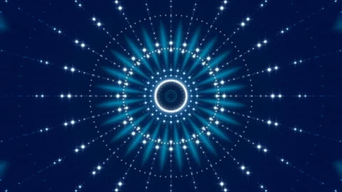 Blue abstract background, motion light and particles, loop Stock Footage 98227280