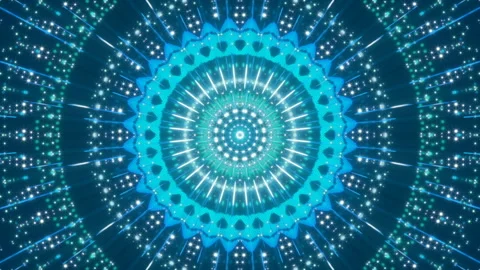 Blue abstract background, motion light and particles, loop Stock Footage 104092878