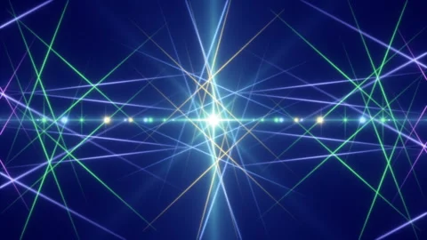 Blue abstract background, motion lines and flashing light, loop Stock Footage 91219389