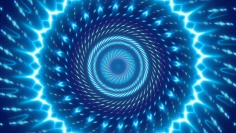 Blue abstract background, motion lines and particles, loop Stock Footage 98227103