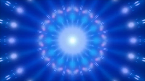 Blue abstract background, motion particles and flashing light, loop Stock Footage 86677045