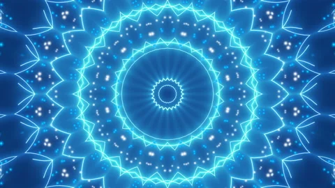 Blue abstract background, motion particles and light, loop Stock Footage 93696520