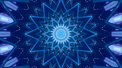 Blue abstract background, motion shape and flashing light, loop Stock Footage 142390192