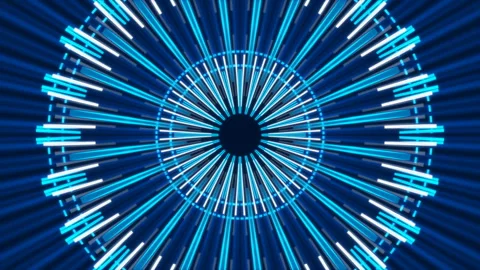 Blue abstract background, motion shape and flashing light, loop Stock Footage 142391865