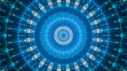 Blue abstract background, motion shapes and particles, loop Stock Footage 95929160