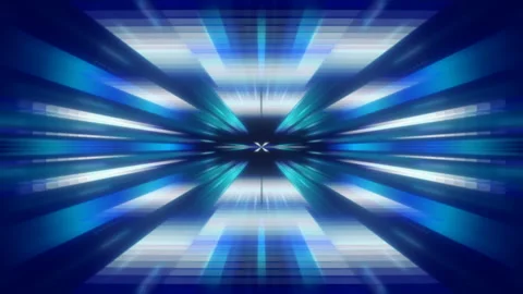 Blue abstract background, motion shapes and flashing light, loop Stock Footage 129391281