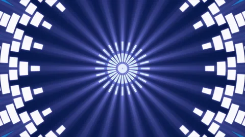 Blue abstract background, motion shapes and flashing light, loop Stock Footage 140482310