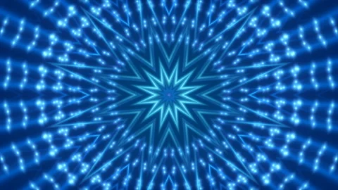 Blue abstract background, motion star and particles, loop Stock Footage 156570371