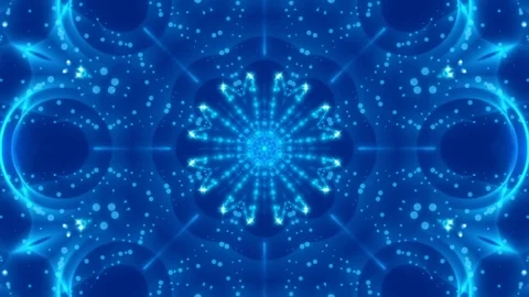 Blue abstract background, moving and flashing light, loop Vidéo 84212200