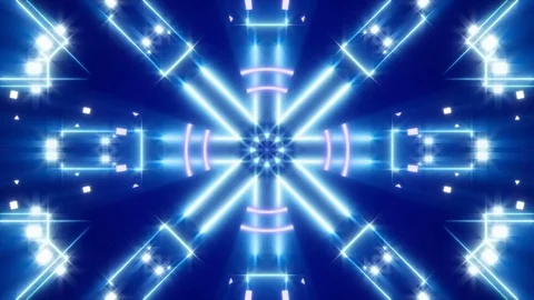 Blue abstract background, moving light and lines, loop Stock Footage