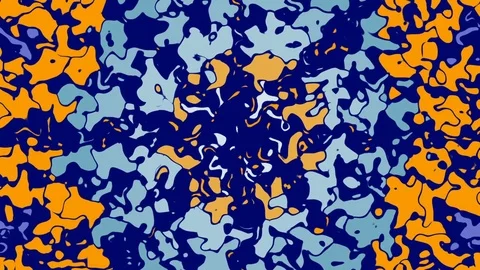 Blue abstract background, moving light and wave lines, loop Stock Footage 79013639