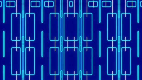 Blue abstract background, moving lines, loop Stock Footage 71675145