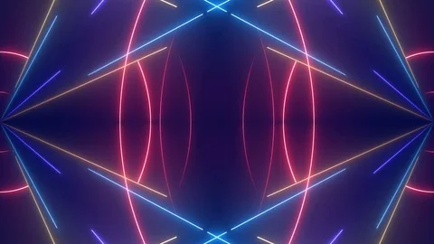 Blue abstract background, moving lines and light, loop Vídeo Stock 73988726