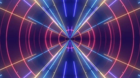 Blue abstract background, moving lines and light, loop Vidéo 73988773