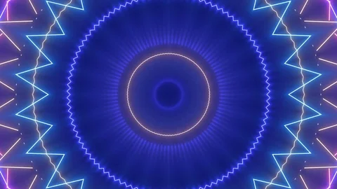 Blue abstract background, moving lines and light, loop Stock Footage 73988817