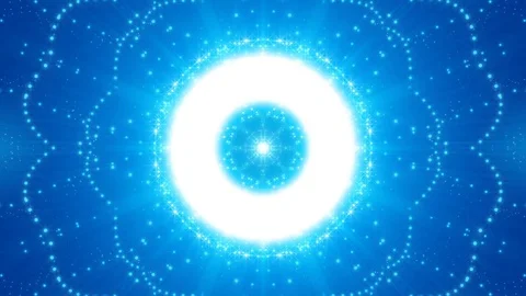 Blue abstract background, moving particles and light, loop Stock Footage 83731572