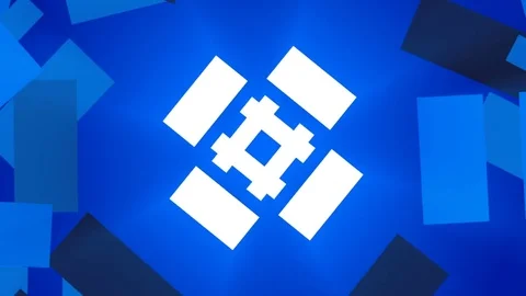 Blue abstract background, moving squares, loop Stock Footage 78173048