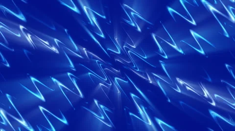 Blue abstract background, moving waves, loop Vidéo 68675245