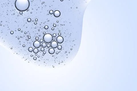 Blue abstract background oil bubble in water wallpaper Stock Illustration