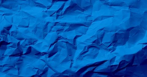 Blue abstract background paper crumpled crease wallpaper rough art scrapboo.. Stock Photos