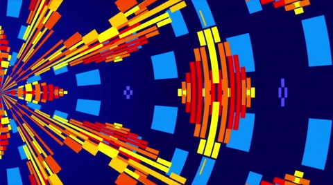 Blue abstract background, particles and rectangles , loop Stock Footage 63302911