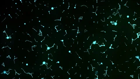Blue abstract background with particles and plexus Stock Footage 283927216