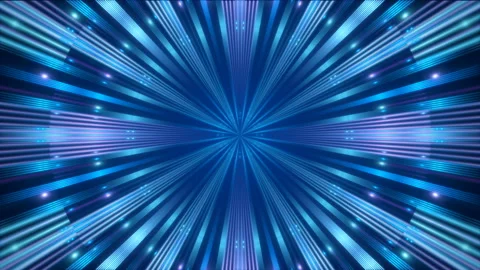 Blue abstract background, rays and flashing light, loop Stock Footage 158324387