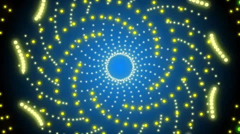 Blue abstract background, rotating particles, loop Stock Footage 52924803