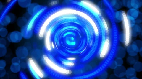 Blue abstract background, rotating spiral, loop Stock Footage 53224490