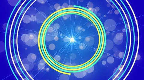 Blue abstract background, rotating spiral, loop Stock Footage 54563792