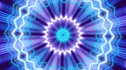 Blue abstract background, rotation shapes and light, loop Stock Footage 160406971