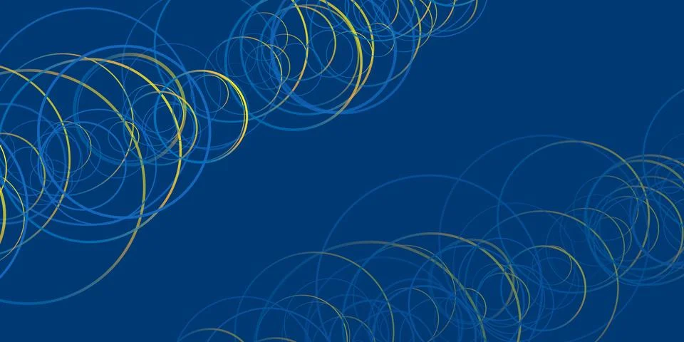 A blue abstract background showcases interconnected, 3D diagonally aligned .. Stock Illustration